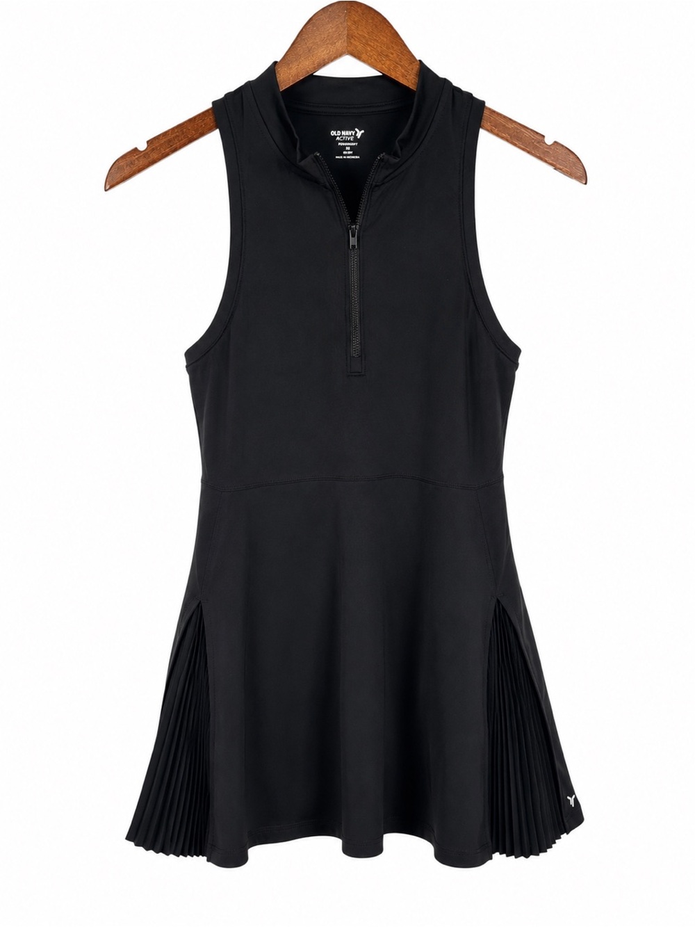 Old Navy Active PowerSoft Sleeveless Tennis Dress Black XS‎ Tennis Athletic